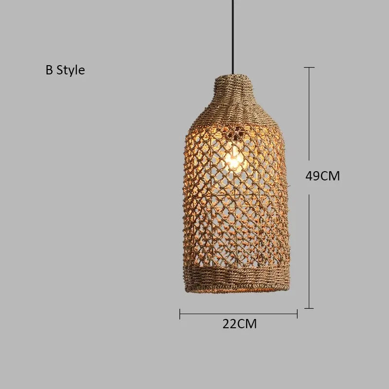 Japanese Countryside Vine Rattan Lamp