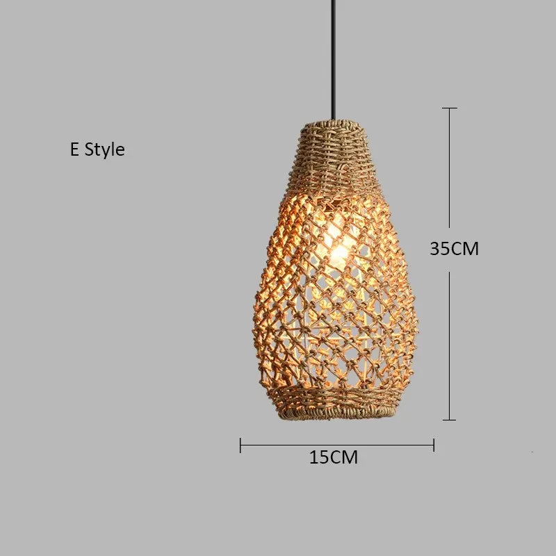 Japanese Countryside Vine Rattan Lamp