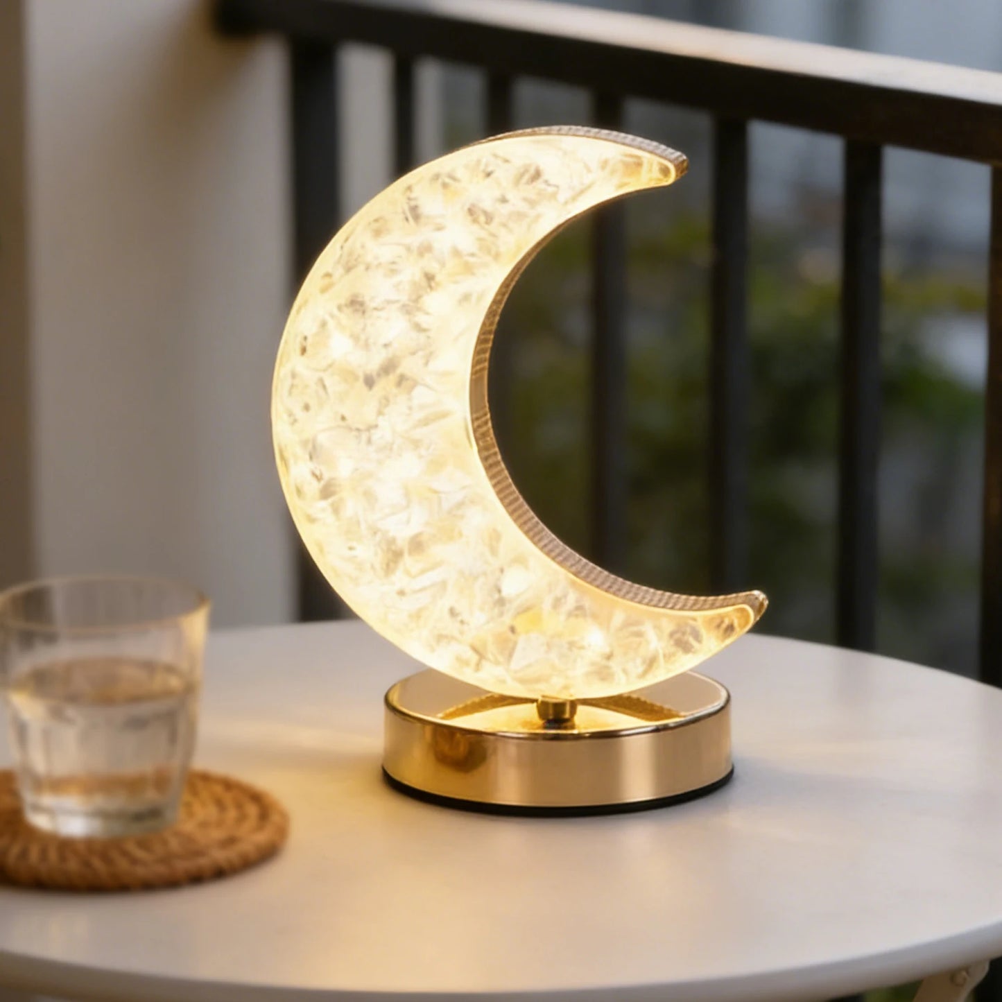 Moon-Shaped LED Desk Lamp