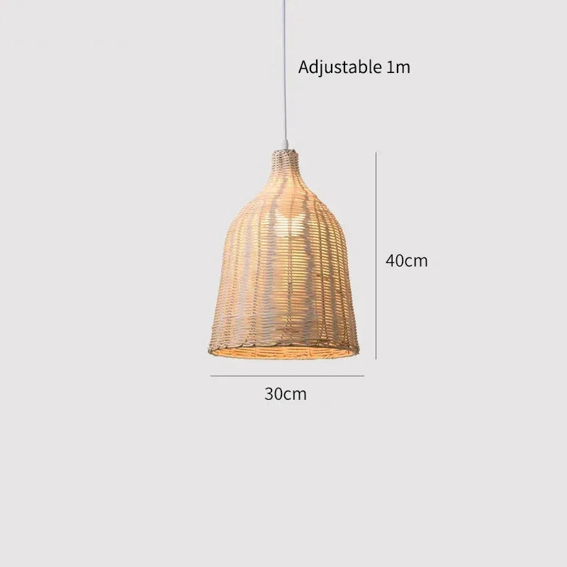 Southeast Asian Rattan Pendant Lamp