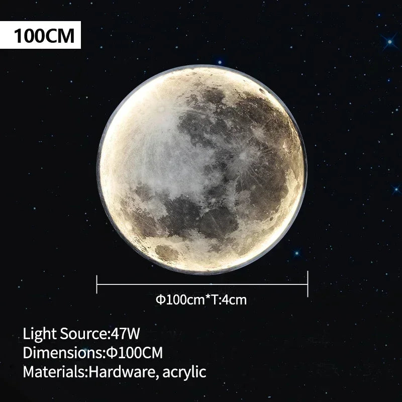 Modern LED Moon Wall Lamp