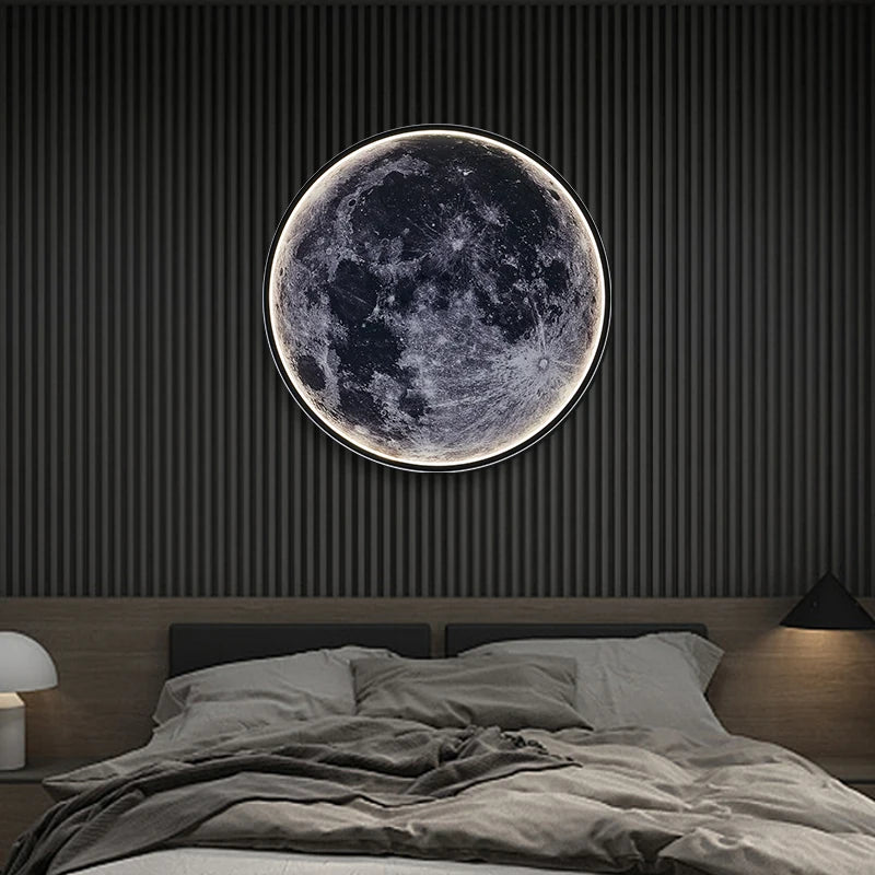 LED Moon Wall Lamp with Remote