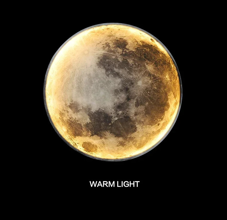 Modern LED Moon Wall Lamp