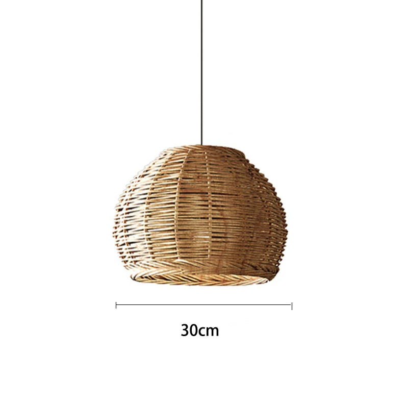 Southeast Asian Rattan Lantern Pendant