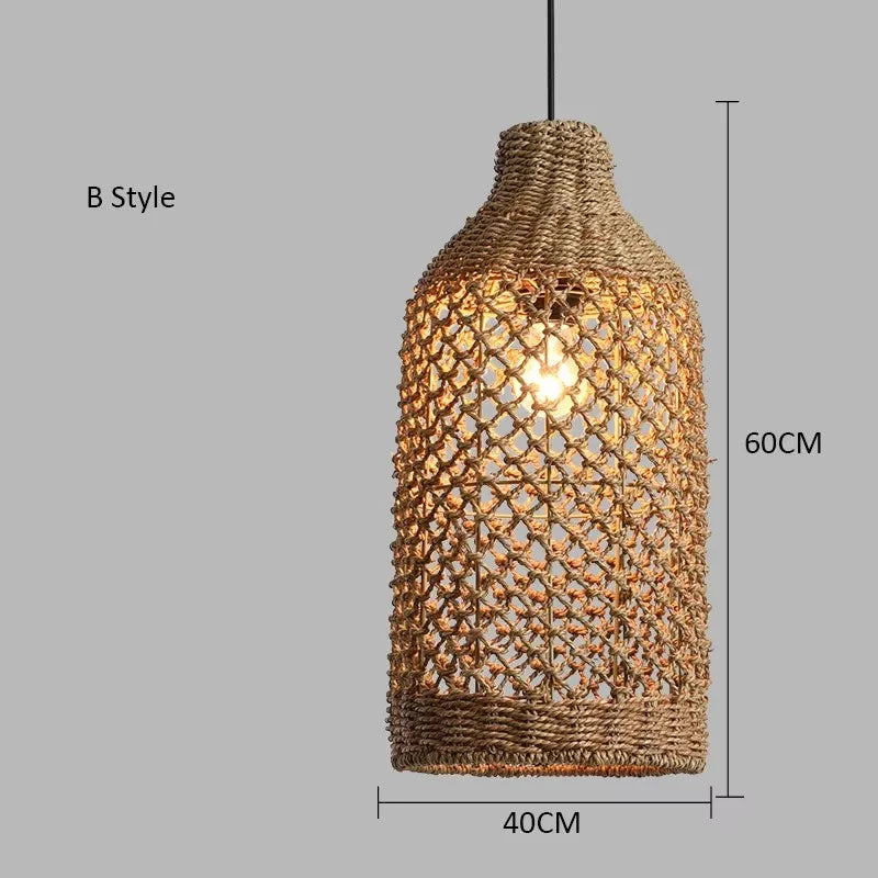 Japanese Countryside Vine Rattan Lamp