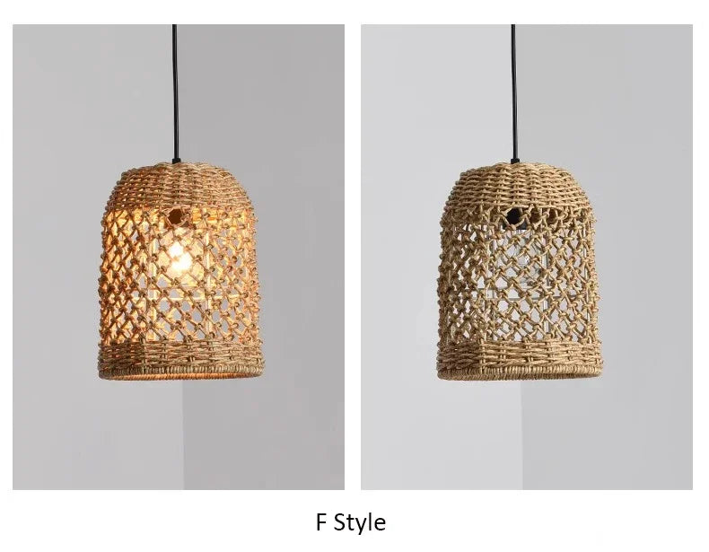 Japanese Countryside Vine Rattan Lamp