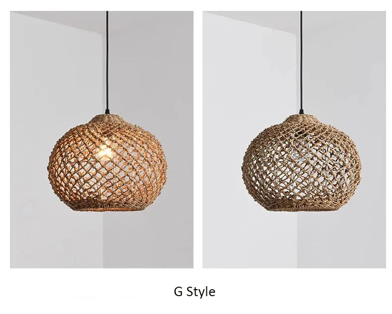 Japanese Countryside Vine Rattan Lamp