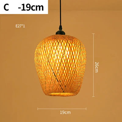 Handmade Rattan Bamboo Pendant Light