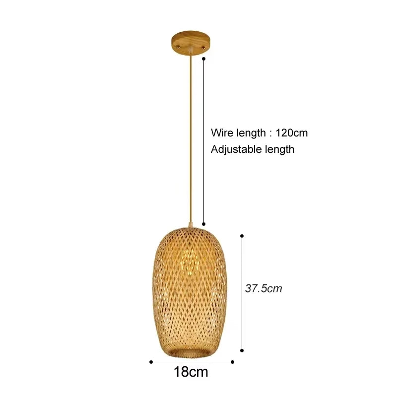 Natural Wicker Rattan Lampshade