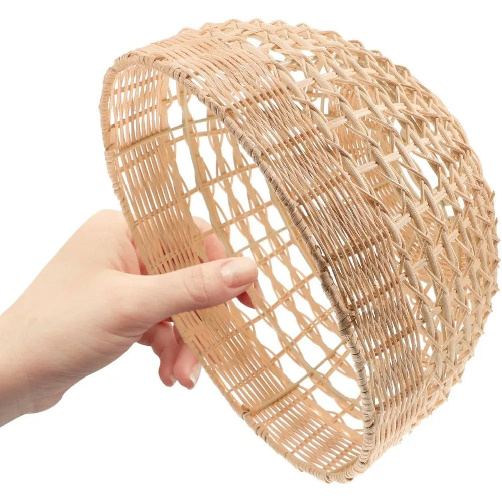 Woven Rattan Cage Pendant Lampshade