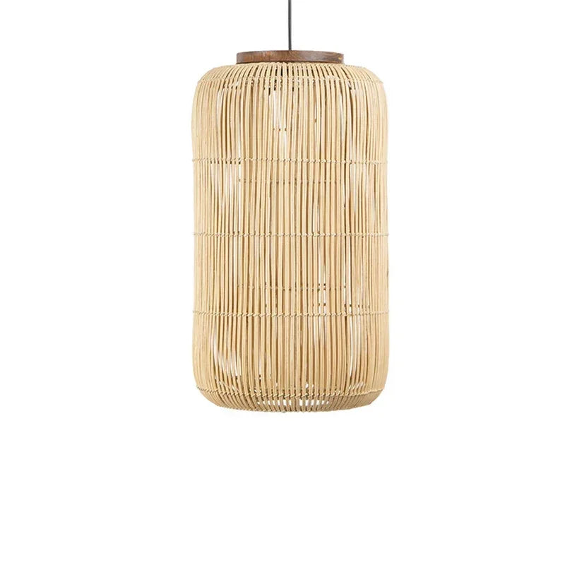 Japanese Wabi-Sabi Rattan Chandelier