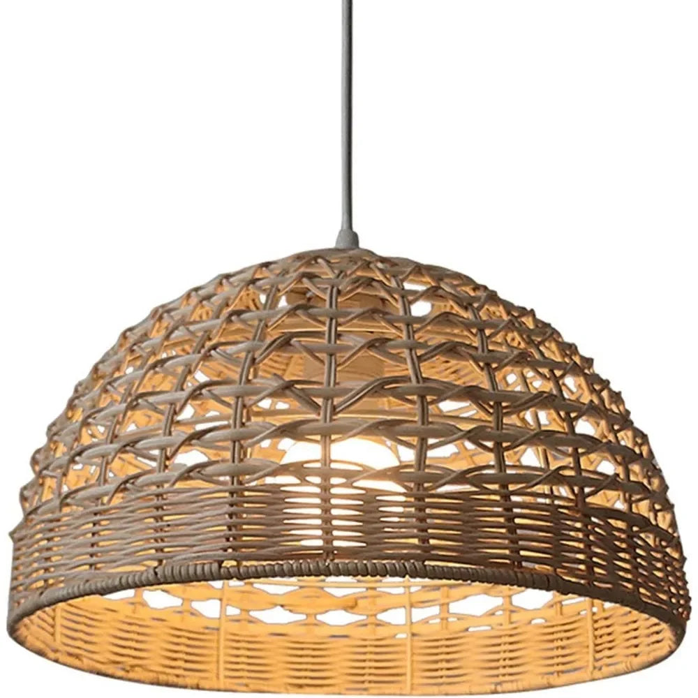 Natural Wicker Rattan Lampshade Pendant