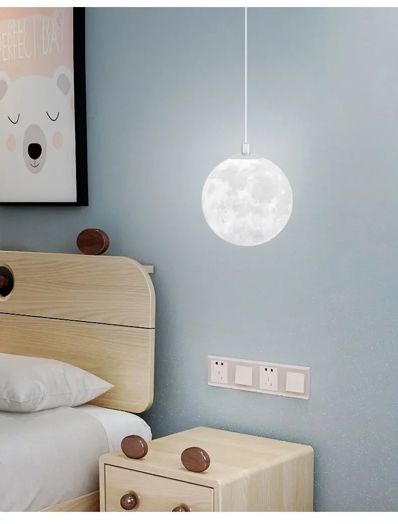 Modern LED Moon Pendant Chandelier
