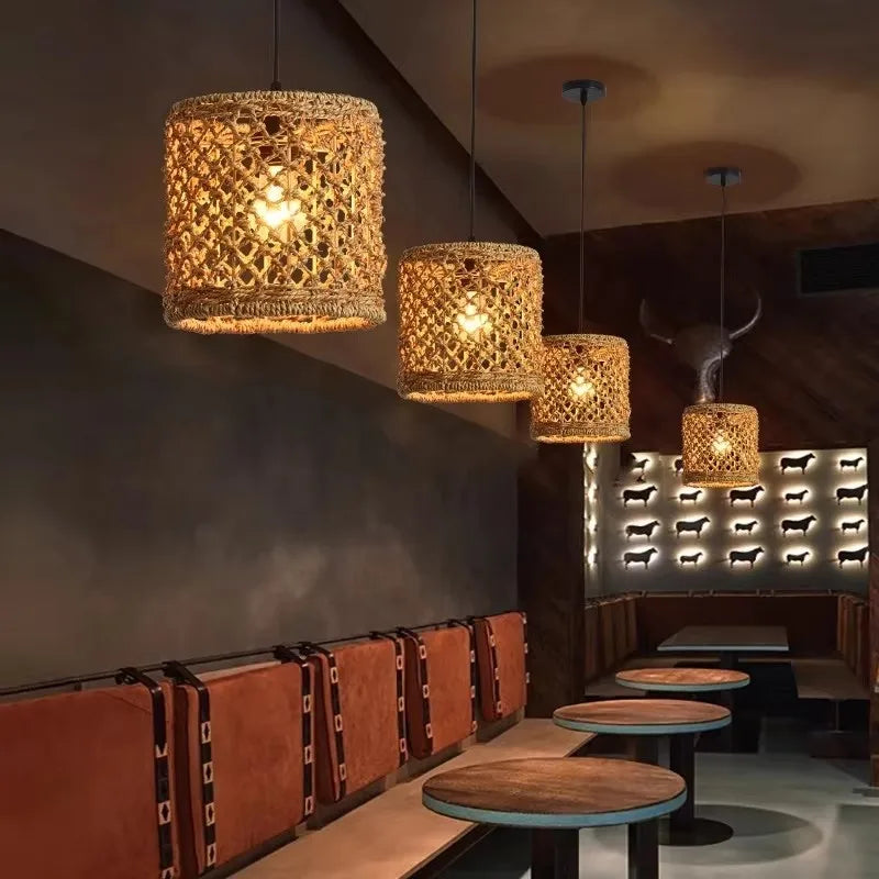 Japanese Countryside Vine Rattan Lamp