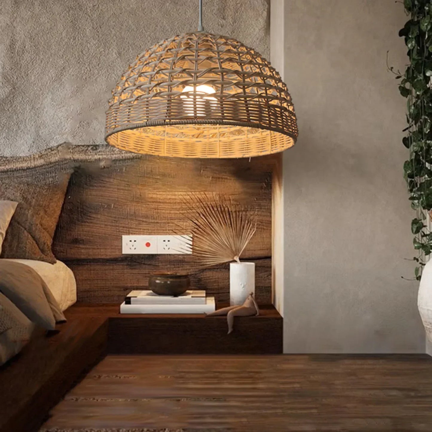 Natural Wicker Rattan Lampshade