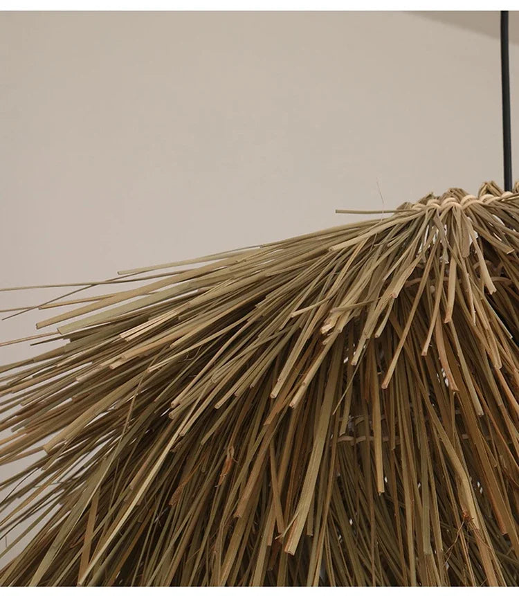 Hand-Woven Rattan Wabi-Sabi Chandelier