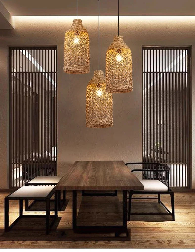 Japanese Countryside Vine Rattan Lamp