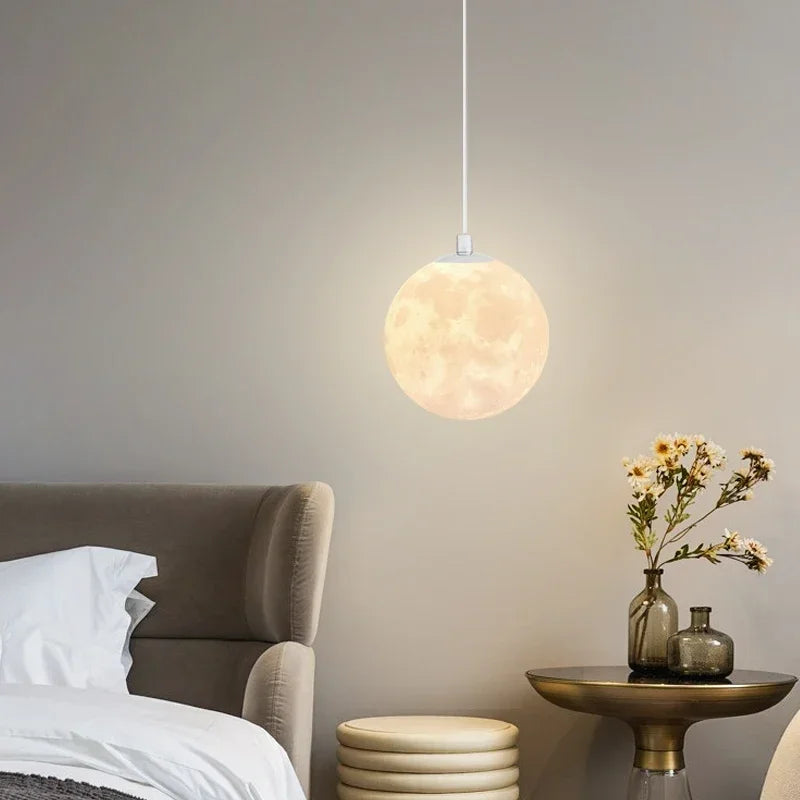 Modern LED Moon Pendant Chandelier