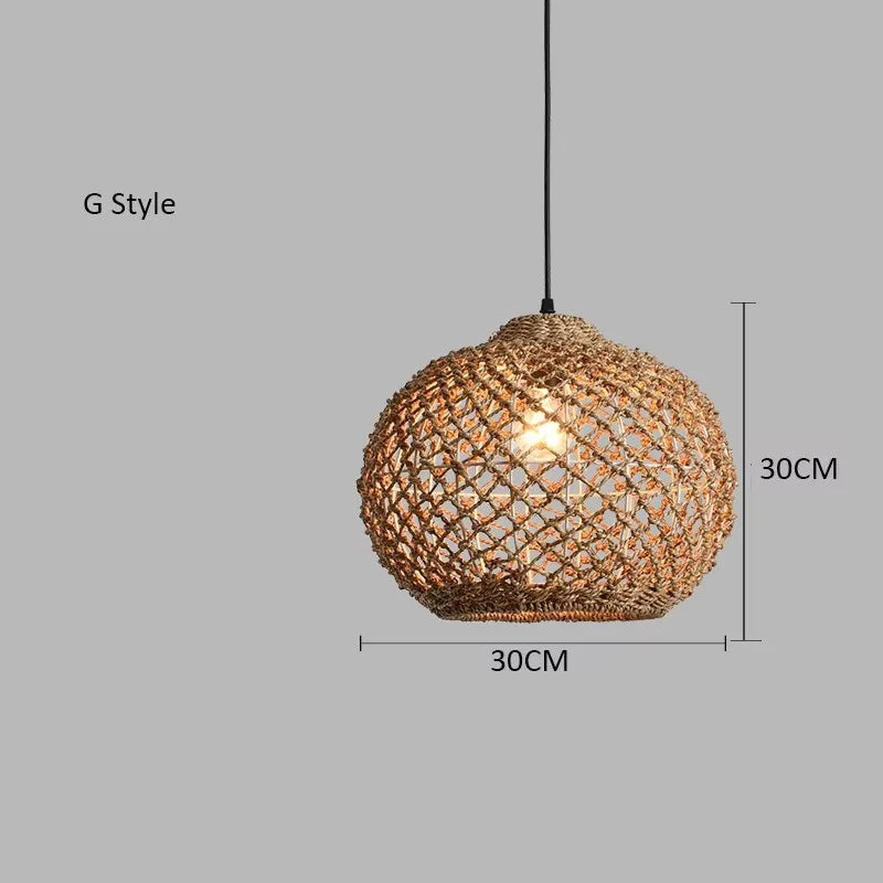 Japanese Countryside Vine Rattan Lamp