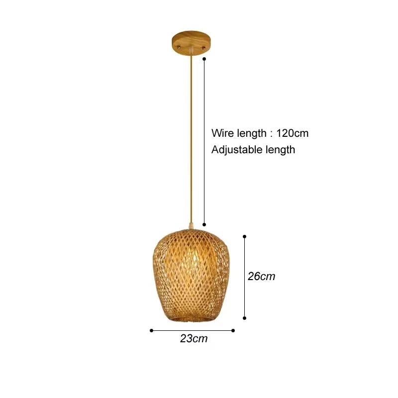 Natural Wicker Rattan Lampshade