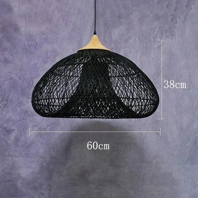 Japanese Handmade Rattan Pendant Lamp