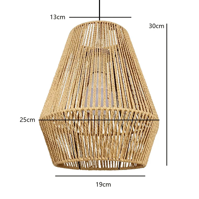 Woven Rattan Pendant Lampshade