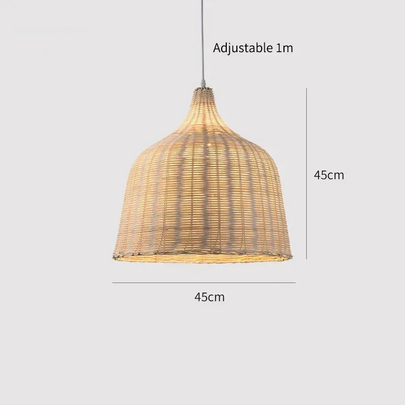 Southeast Asian Rattan Pendant Lamp