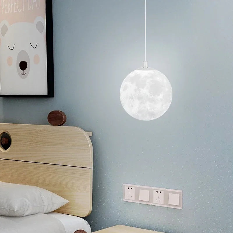 Modern LED Moon Pendant Chandelier
