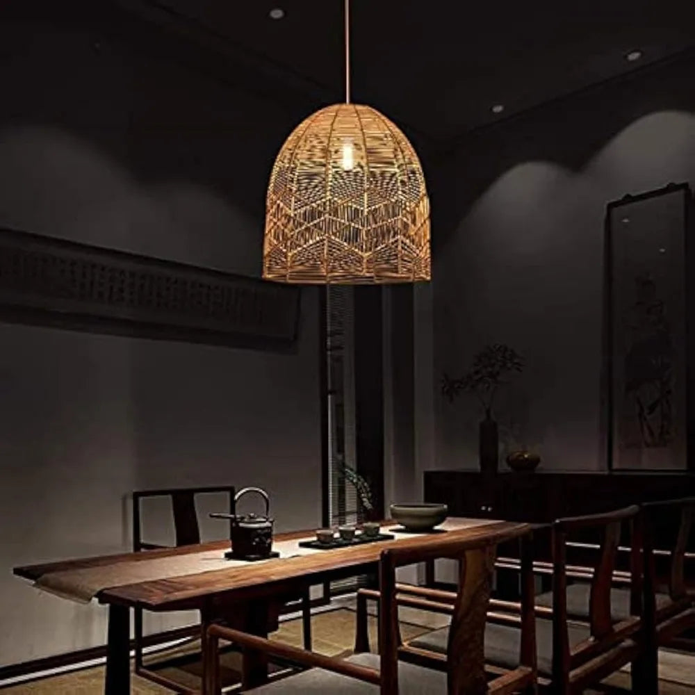 Natural Woven Rattan Ceiling Pendant
