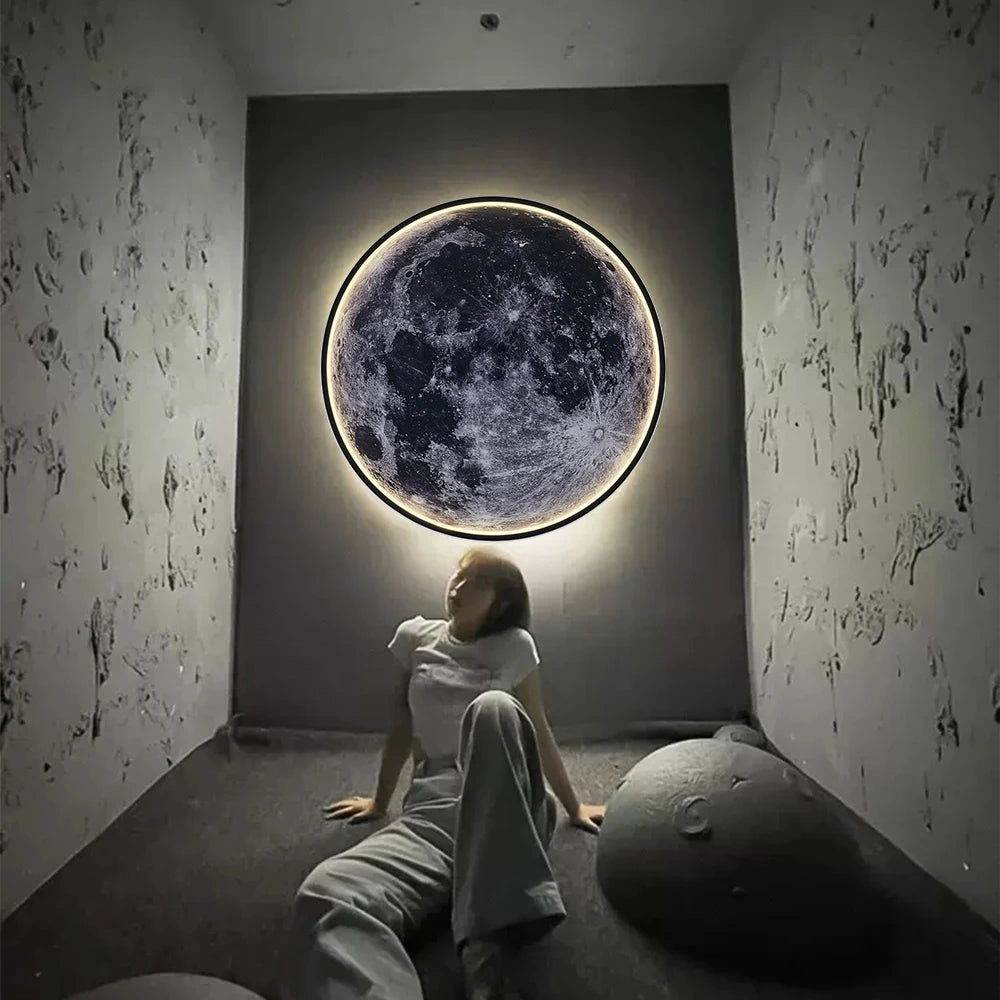 LED Moon Wall Lamp with Remote