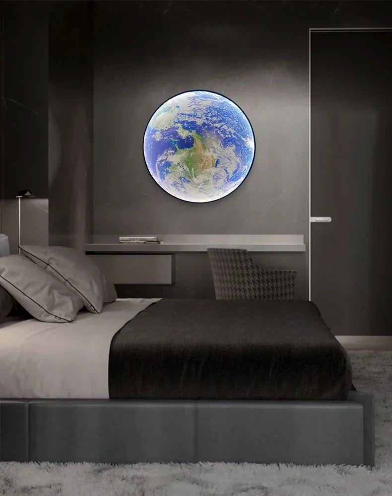 Modern LED Moon Wall Lamp