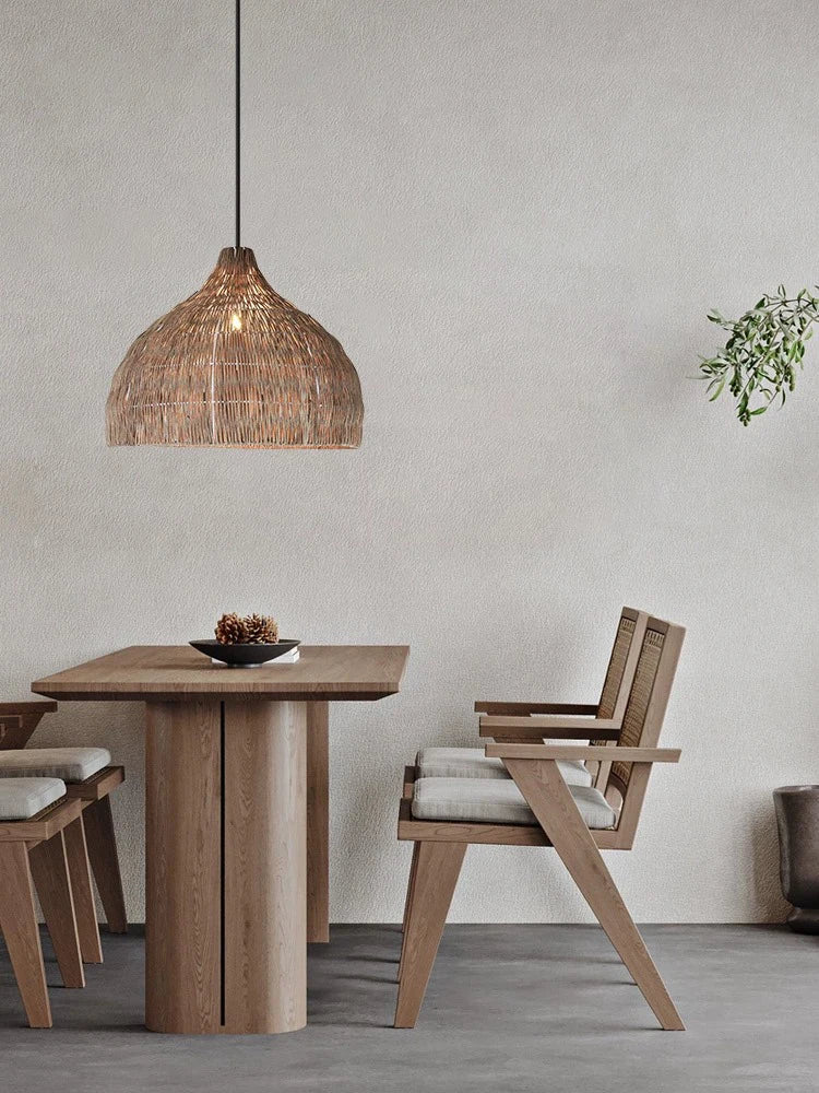 Southeast Asian Wicker Pendant Light