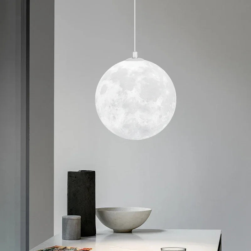 Modern LED Moon Pendant Chandelier