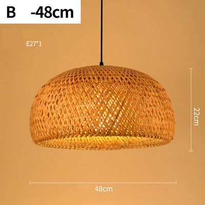 Handmade Rattan Bamboo Pendant Light