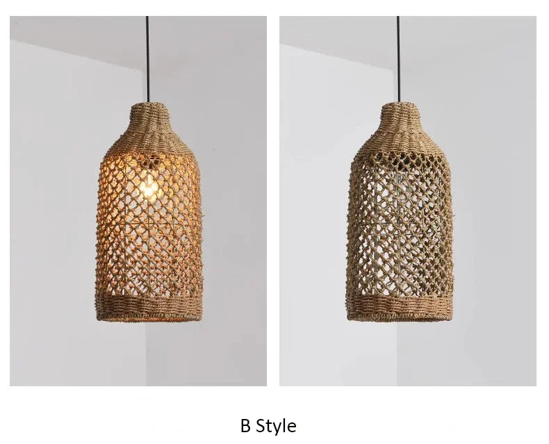 Japanese Countryside Vine Rattan Lamp