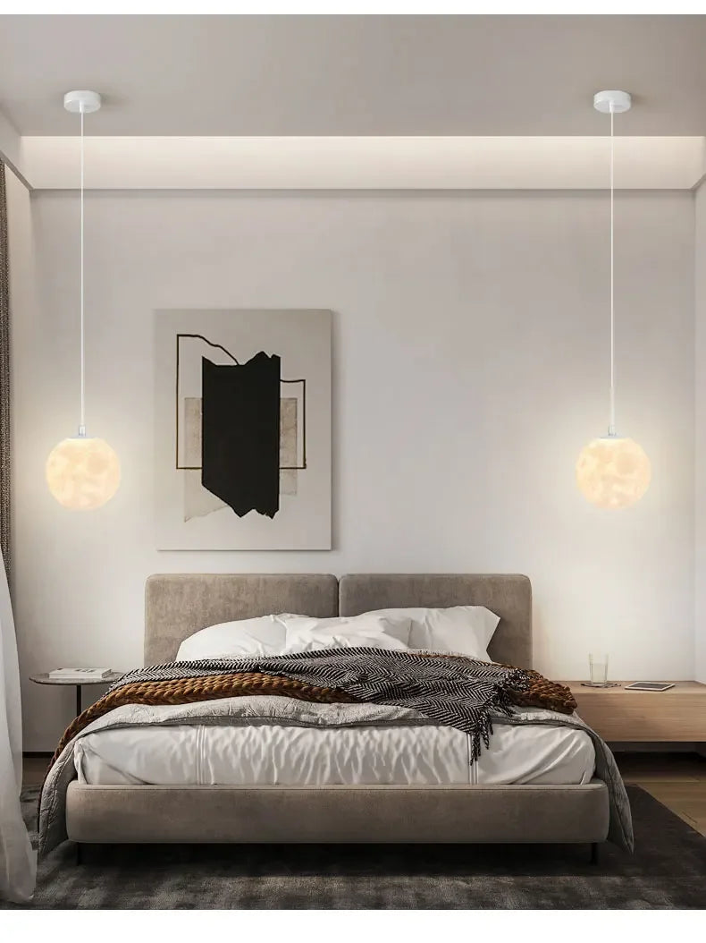 Modern LED Moon Pendant Chandelier