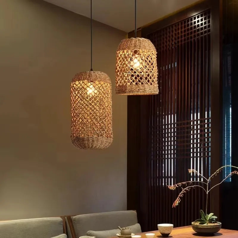 Japanese Countryside Vine Rattan Lamp