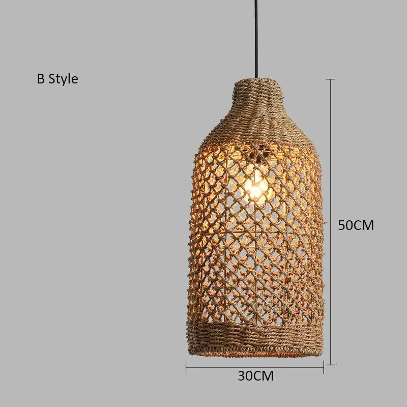 Japanese Countryside Vine Rattan Lamp