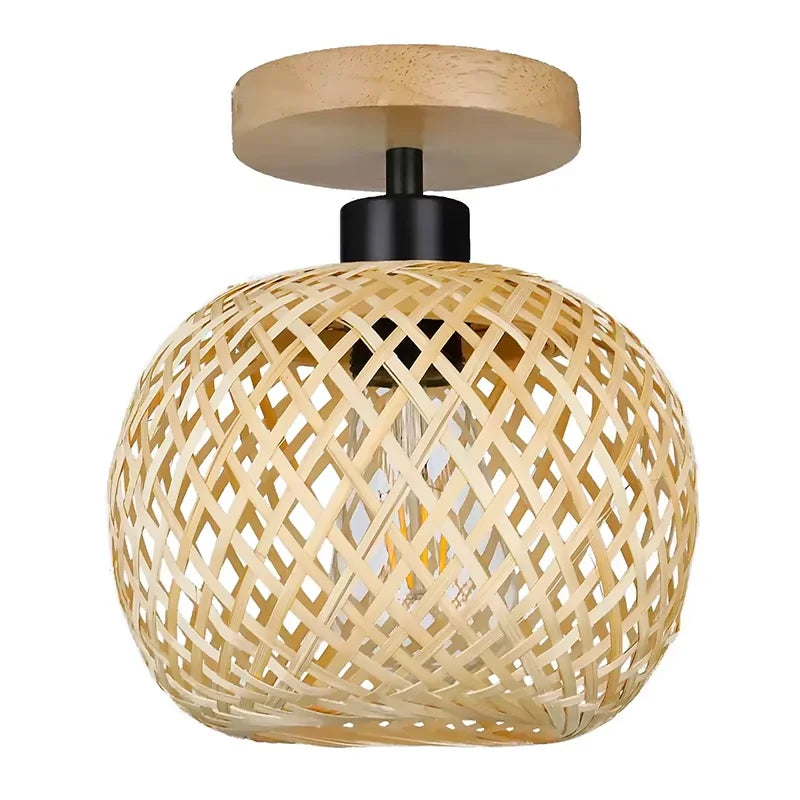 Handmade Bamboo Rattan Pendant (E27)