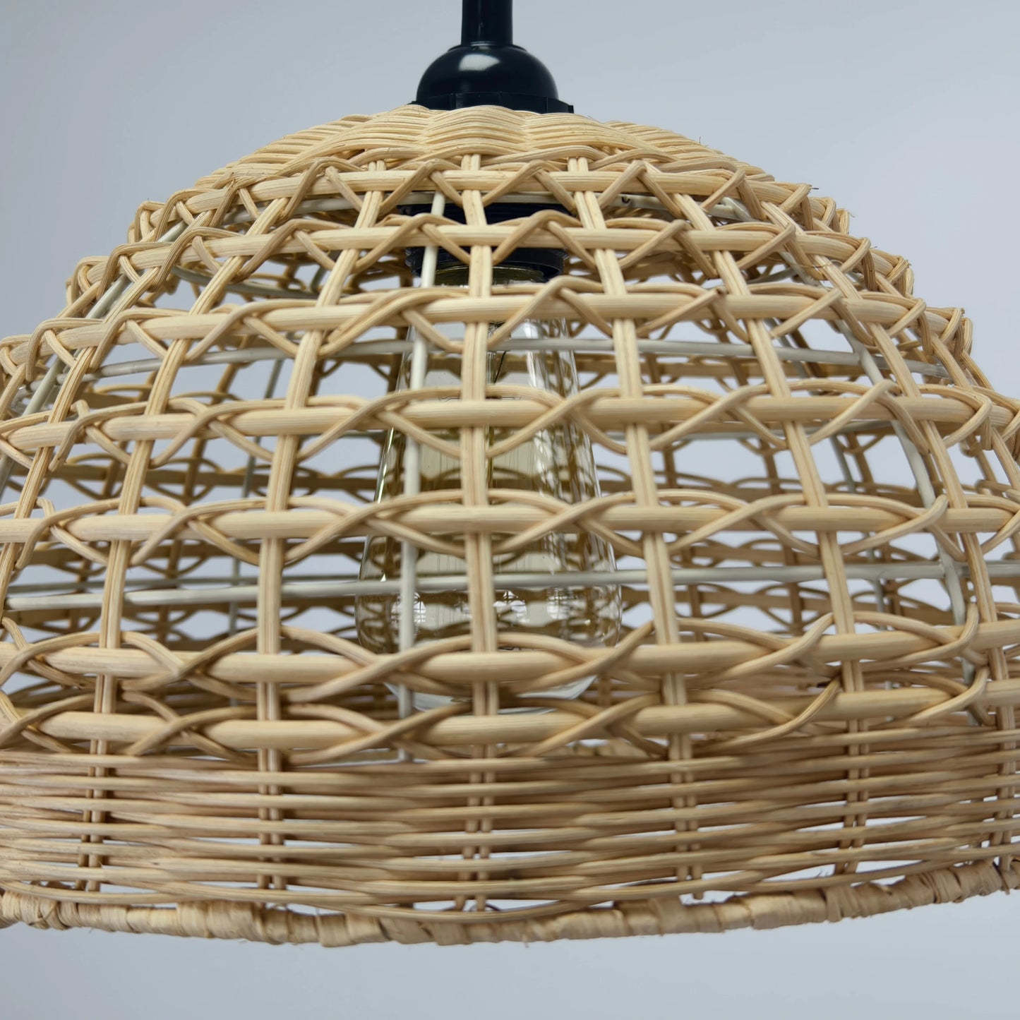 Woven Rattan Cage Pendant Lampshade