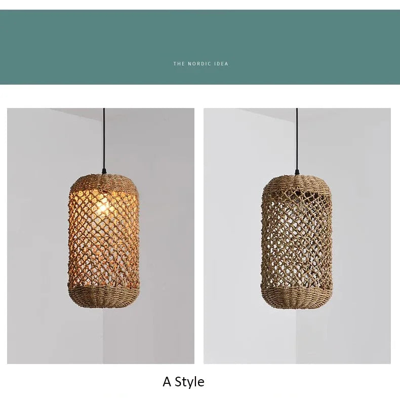 Japanese Countryside Vine Rattan Lamp