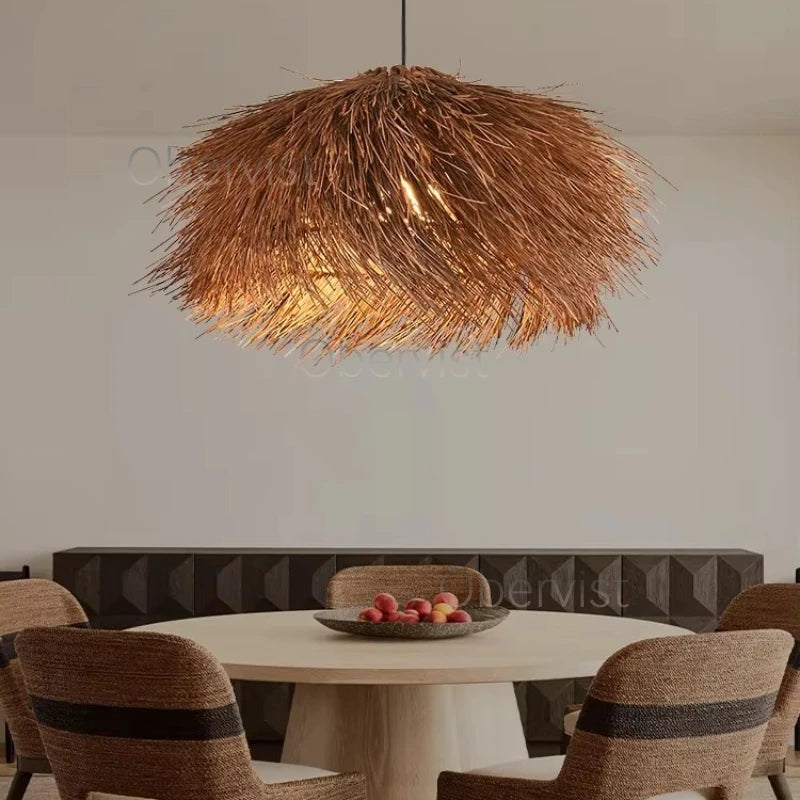 Boho Rattan Pendant Light (E27)