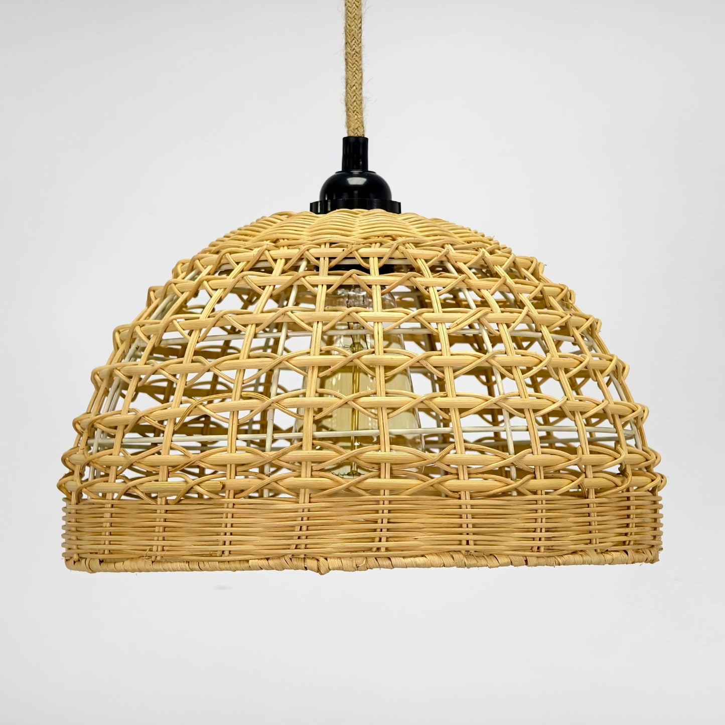 Woven Rattan Cage Pendant Lampshade