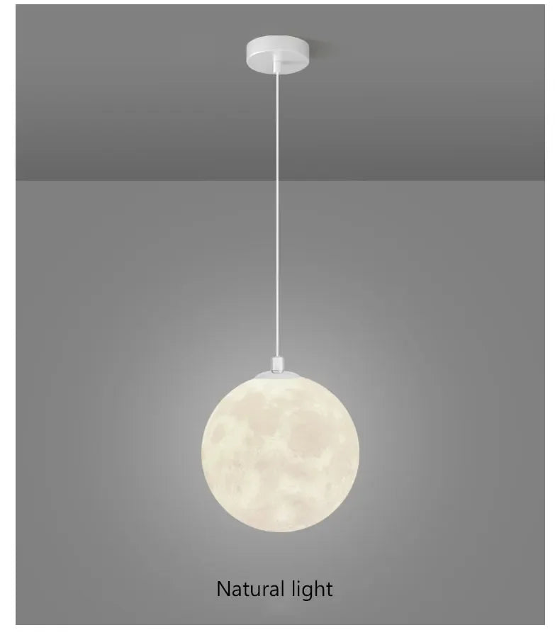 Modern LED Moon Pendant Chandelier