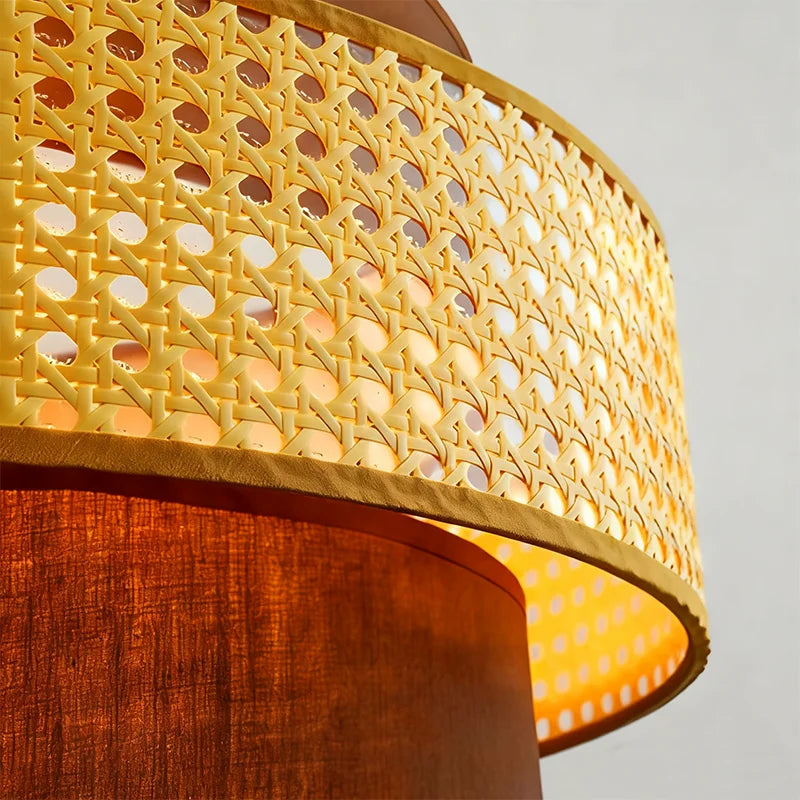Vintage Handmade Rattan LED Pendant