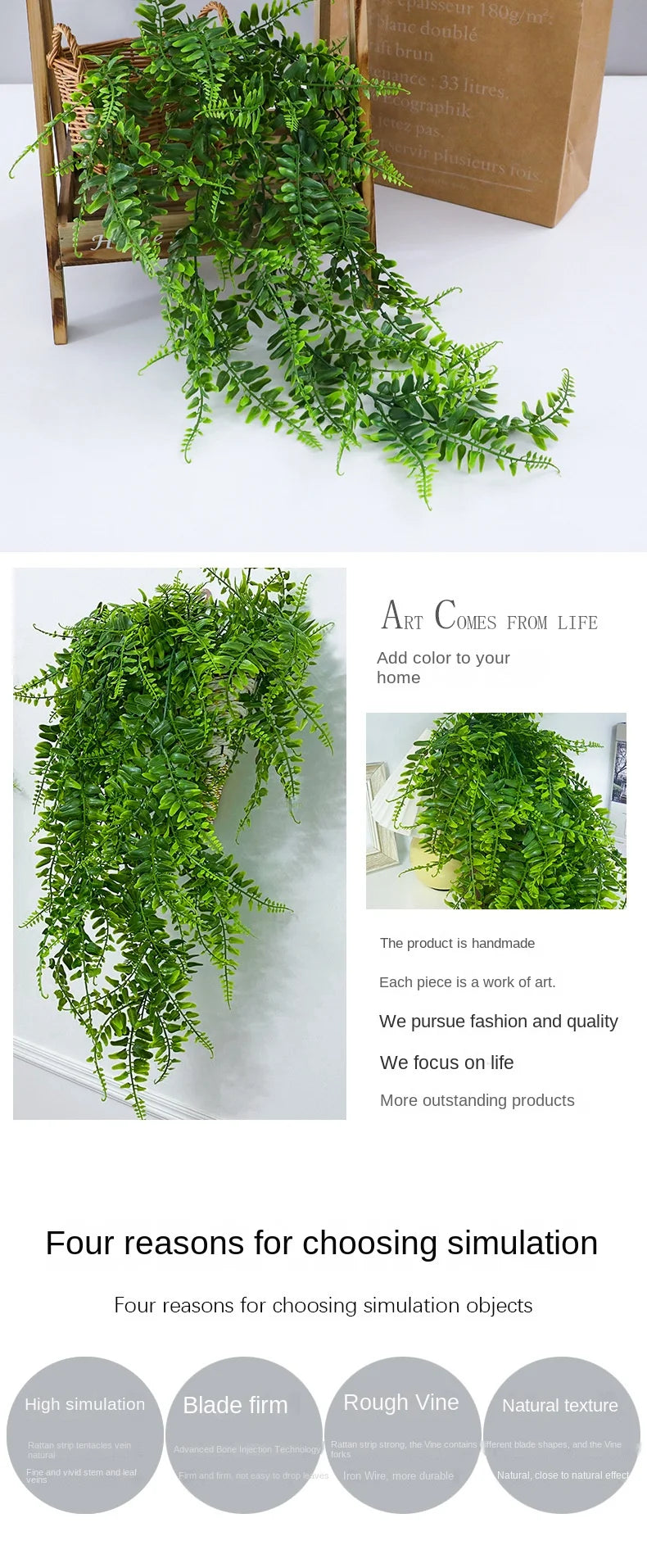 Artificial Hanging Vine Garland (90cm)